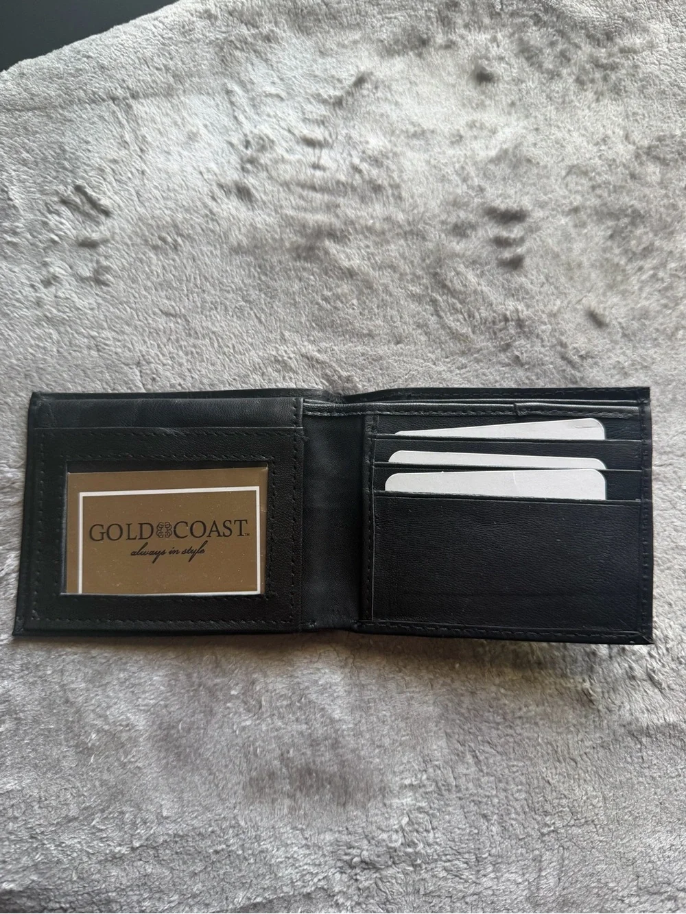Classic Black Bi-Fold Wallet - Men Accessories